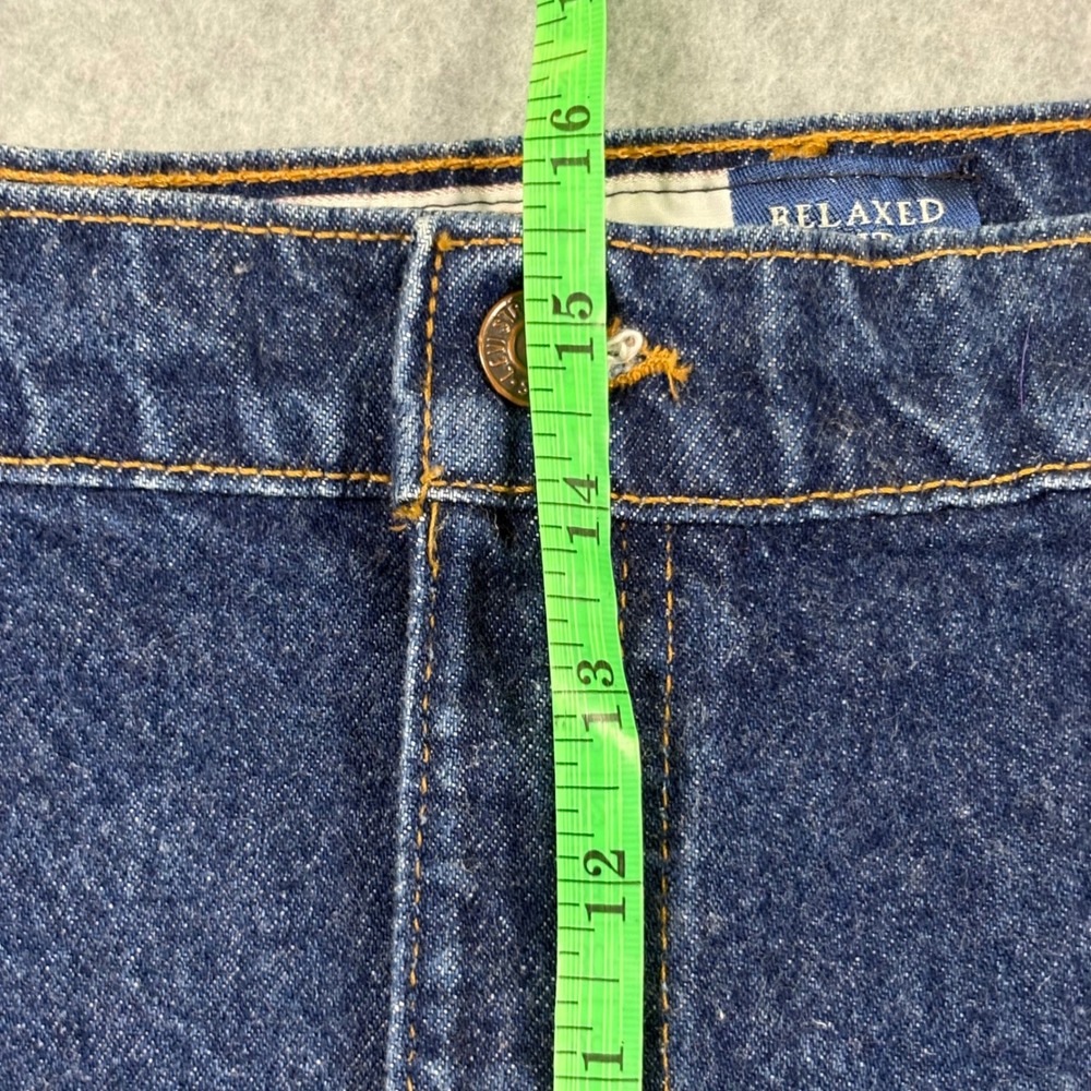 Vintage Levis 540 Relaxed Fit Jeans Mens 48x32 Made in USA Orange Tab Dark Wash - Picture 12 of 13